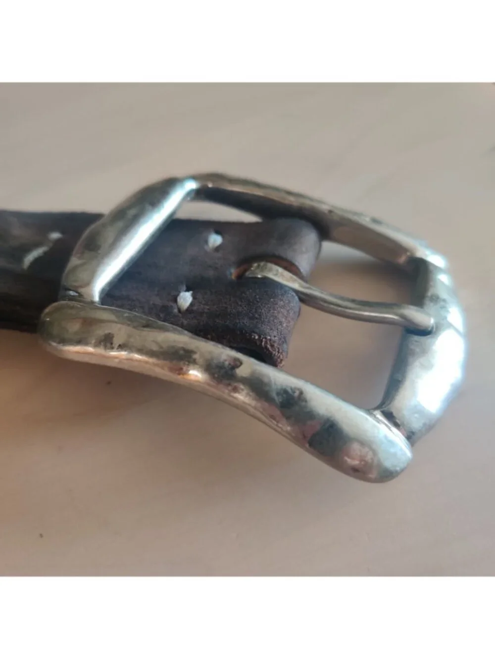 Studio D'artisan leather belt - big buckle